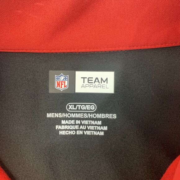 Arizona Cardinals Sweatshirt Men XL Extra Large Red Quarter Zip NFL Team Apparel - Picture 5 of 12